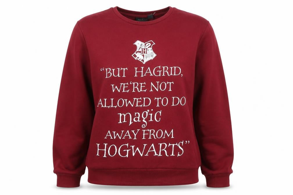 Harry Potter Unisex Adults Red Pullover Sweatshirt Size 16