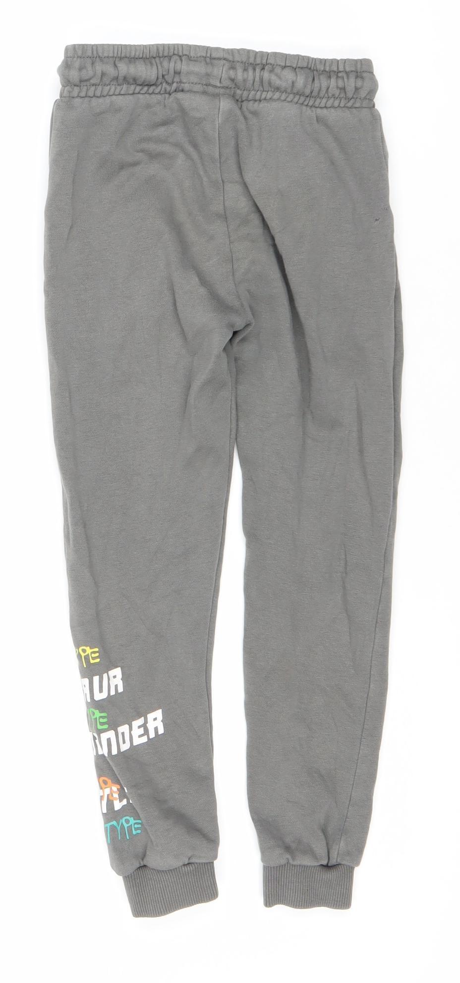Pokémon Boys Grey Jogger Trousers 8 Years Cartoon Casual