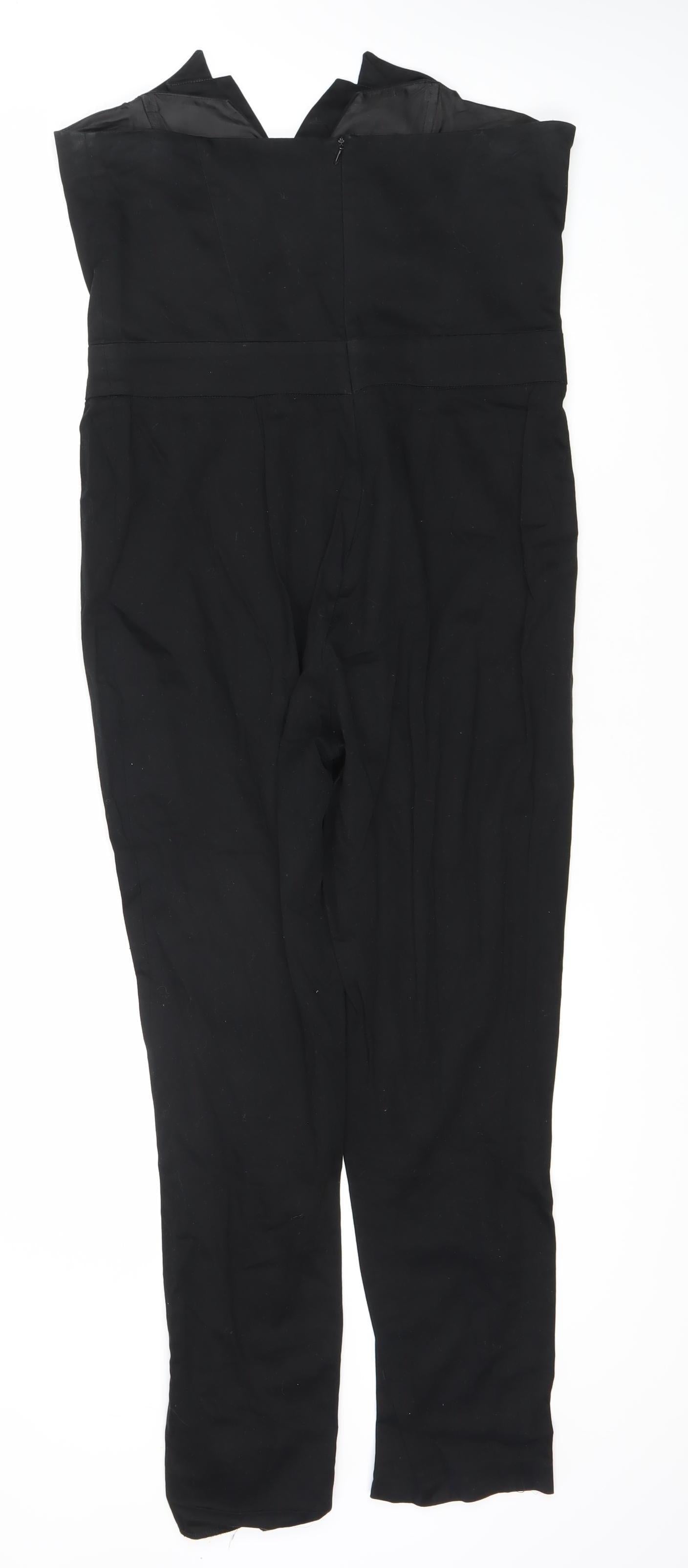 ASOS Women's Black Jumpsuit, Size 12, Regular Fit, Excellent