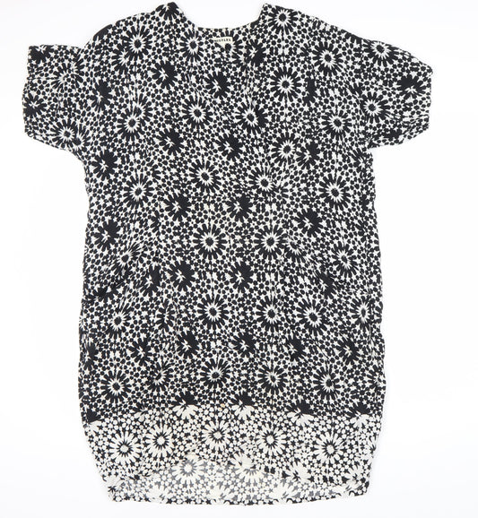 Whistles Women's Black White Geometric Dress UK 16