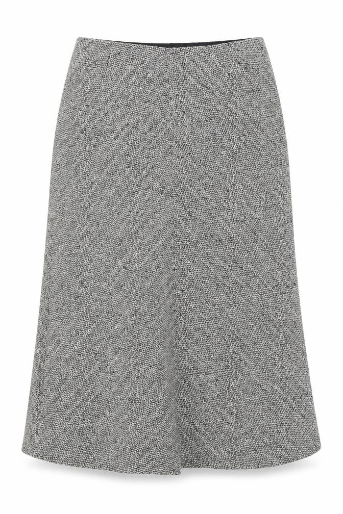Viyella Petite Women's Grey Herringbone Skirt Size 12