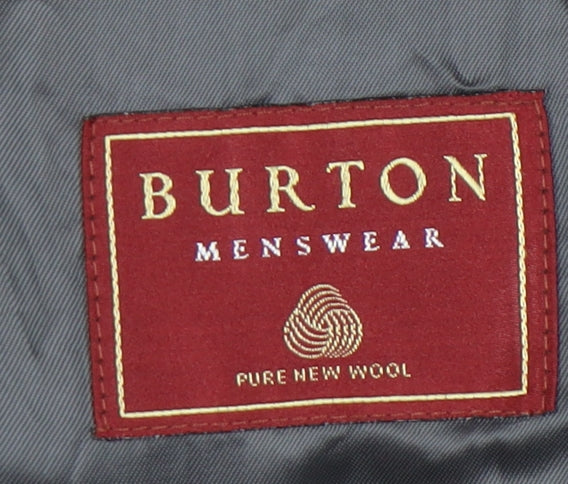 Burton Menswear Grey Wool Blazer Size 44R
