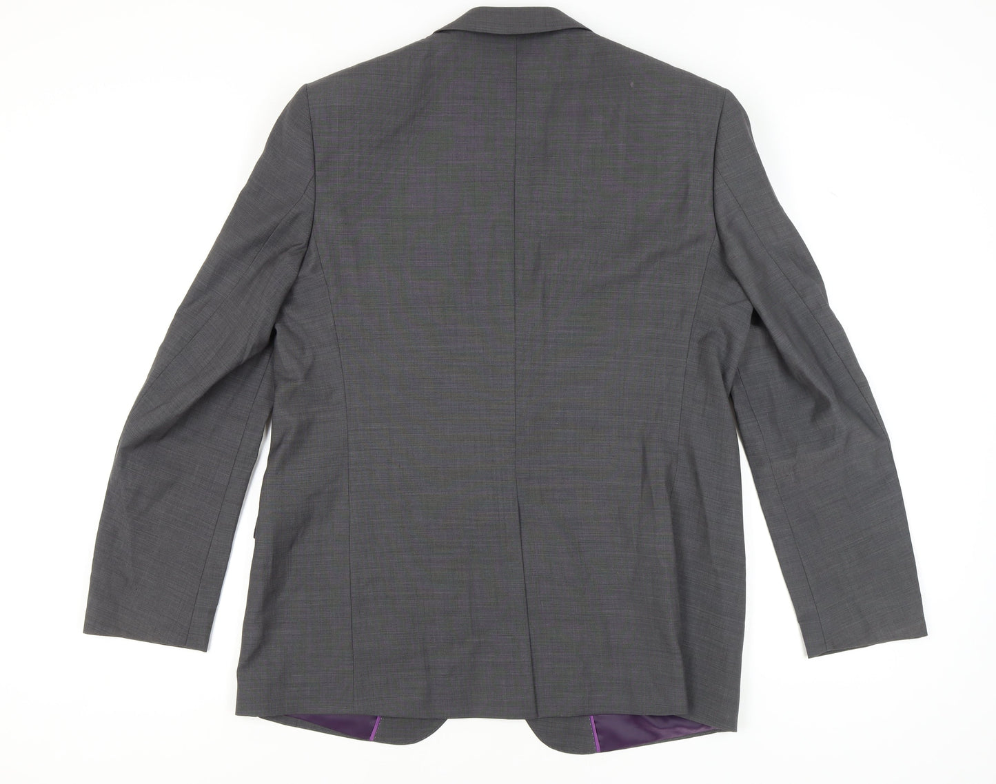 Marks and Spencer Men's Grey Wool Blazer, Size 44