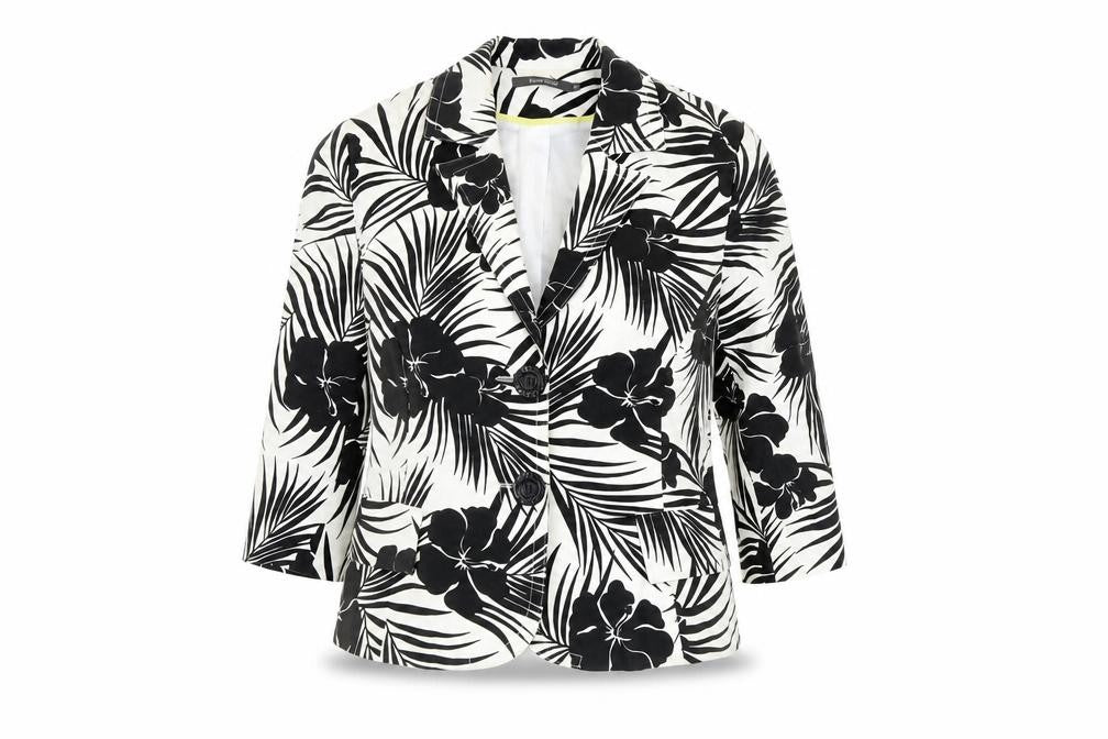 River Island Women's Black Floral Blazer Size 16