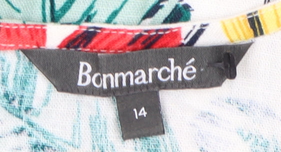 Bonmarché Women's Floral Shift Dress, Size 14, Multicoloured