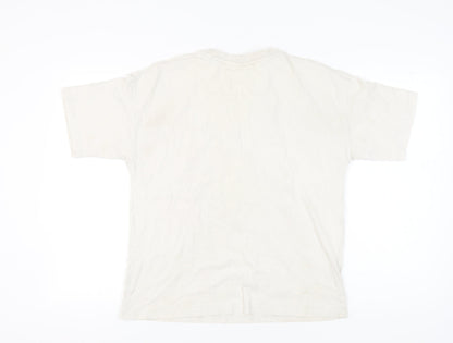 Disney Womens Mickey Mouse White T-Shirt Size 10