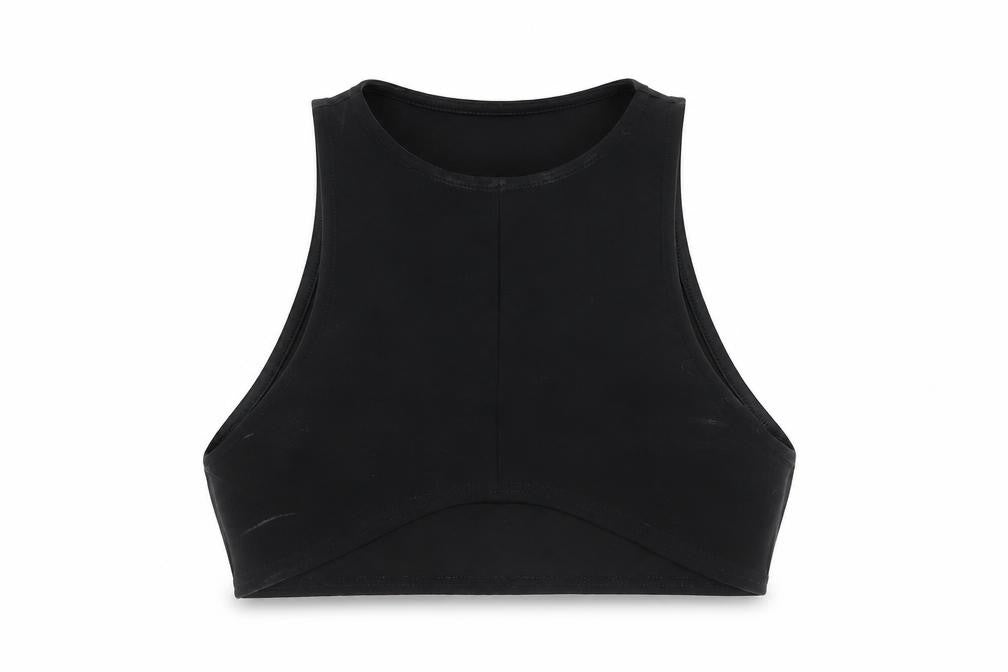 PRETTYLITTLETHING Women's Black Slim Tank UK 10, Casual Summer