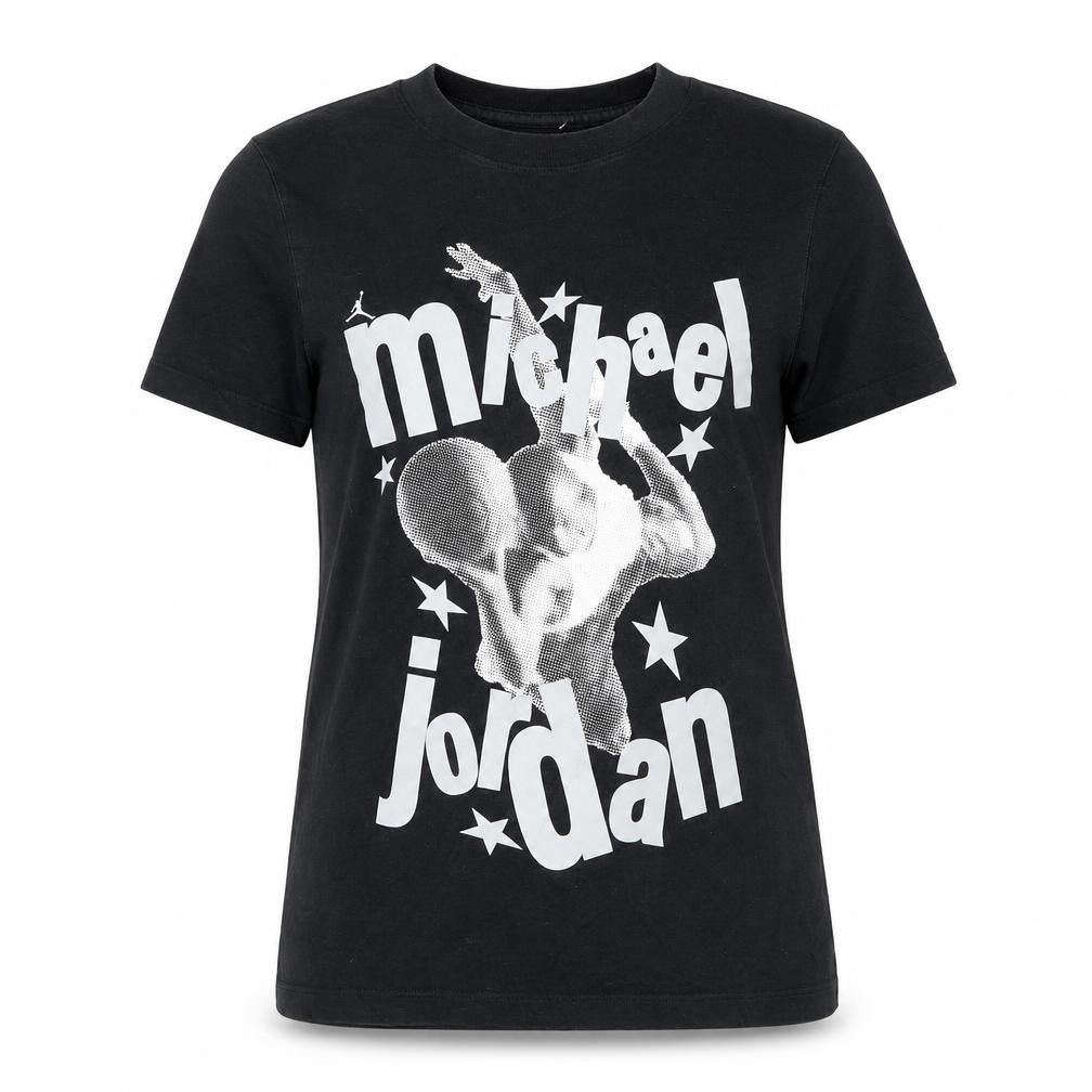 Jordan Black XS Graphic T-Shirt Crew Neck Unisex Adults