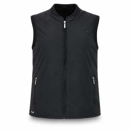 Ping Women's Black Waistcoat Size 14, Full Zip Casual Vest