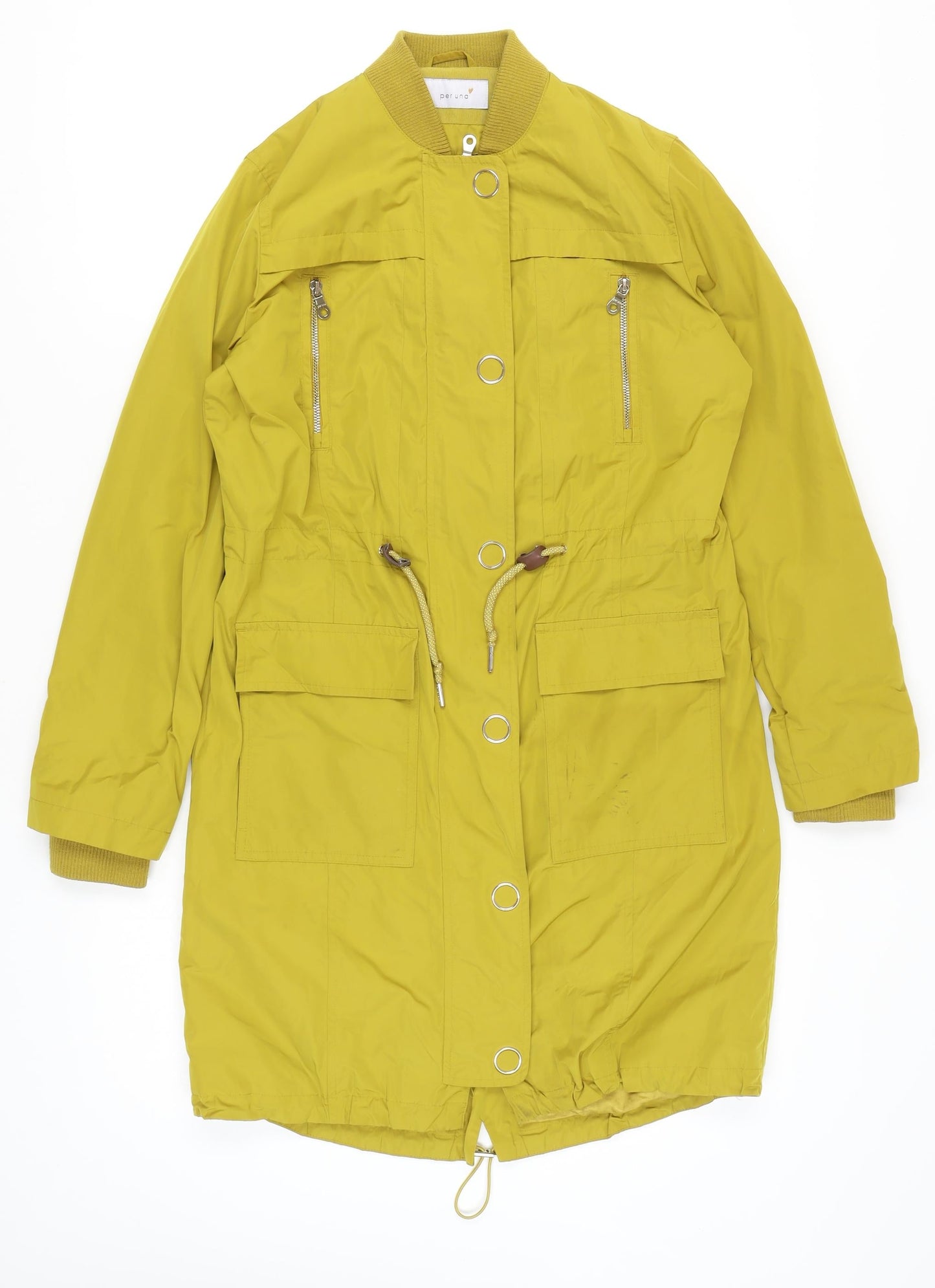 Marks & Spencer Yellow Women's Parka Jacket Size 10