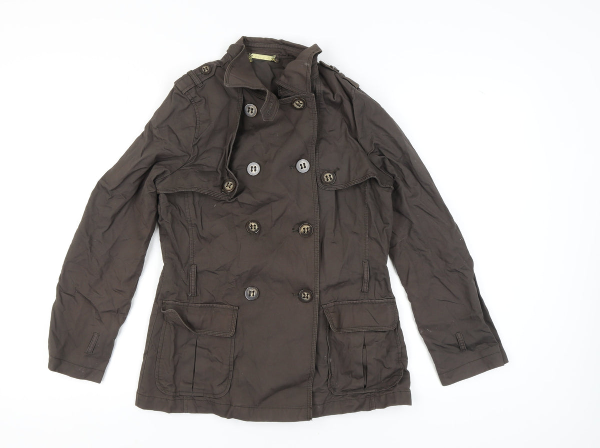 Marks & Spencer Women's Brown Trench Coat Size 8