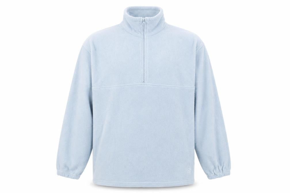 Hawkshead Men’s Blue Fleece Sweatshirt L 1/2 Zip