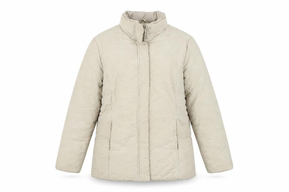 Next Women's Beige Puffer Jacket Size 10