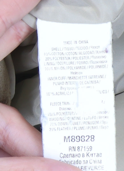 Next Women's Beige Puffer Jacket Size 10