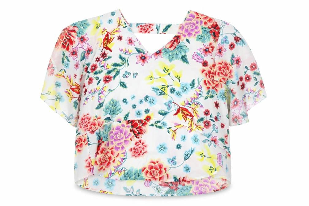 Marks & Spencer Women's Floral Blouse, Multicoloured, Size 16