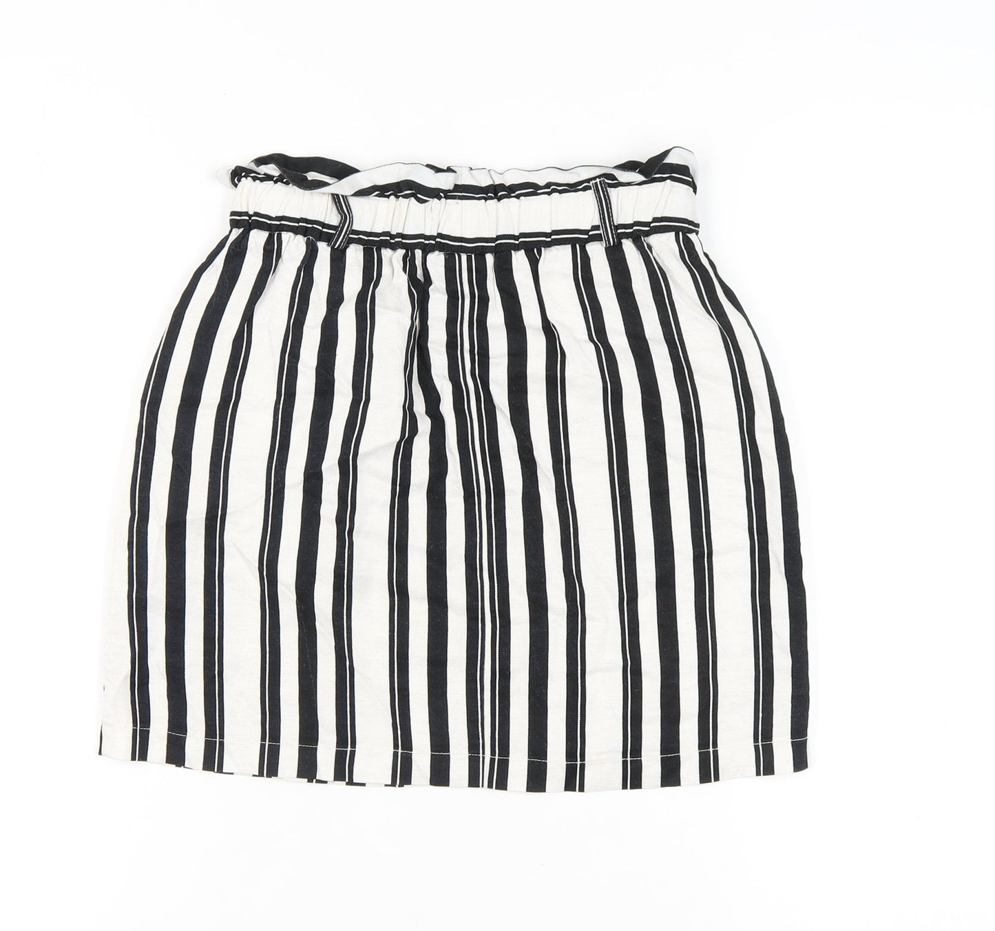 Topshop Women's Striped Knee Length Skirt UK 10
