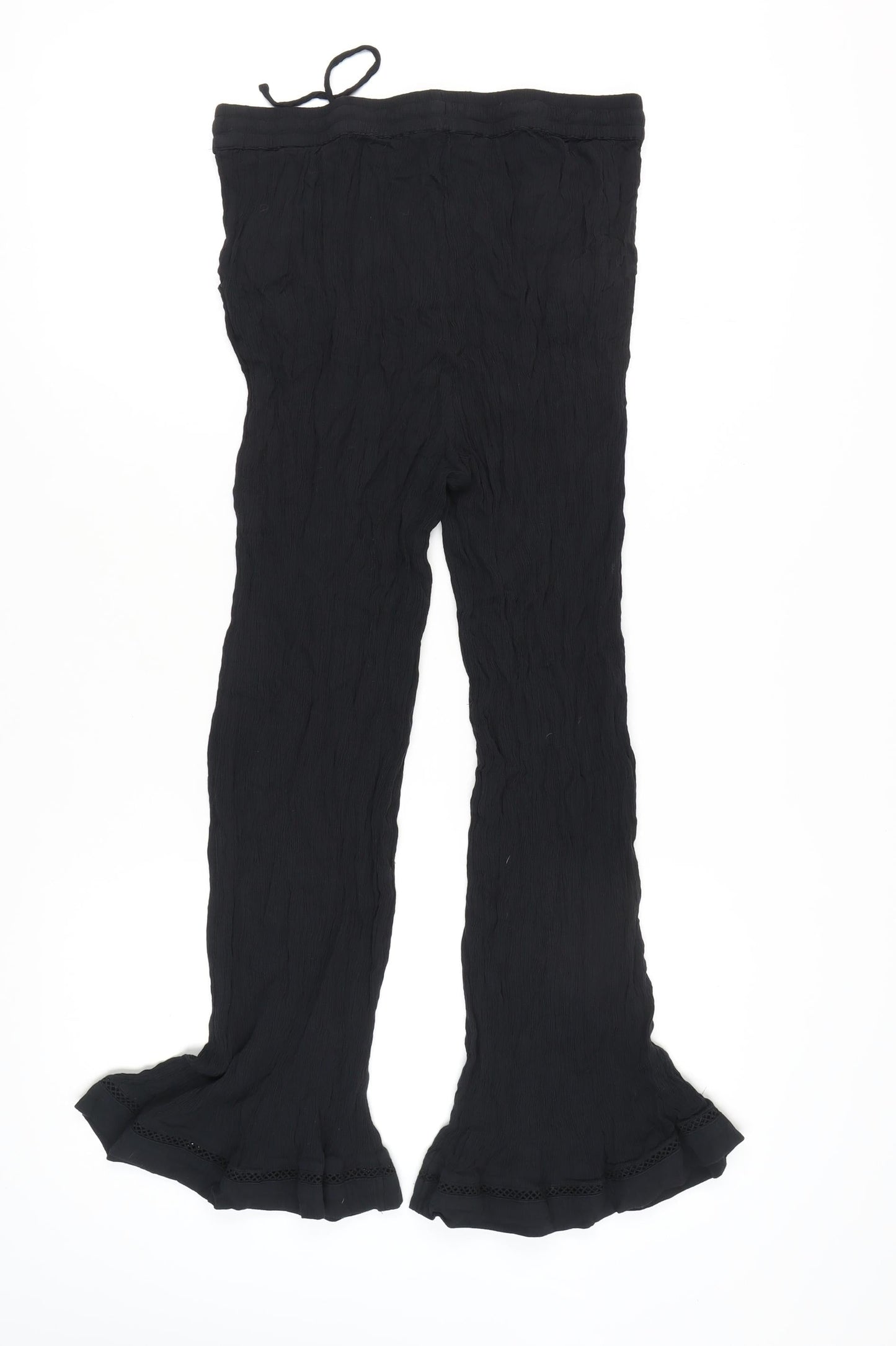 Marks and Spencer Women's Black Flared Trousers, Size 14