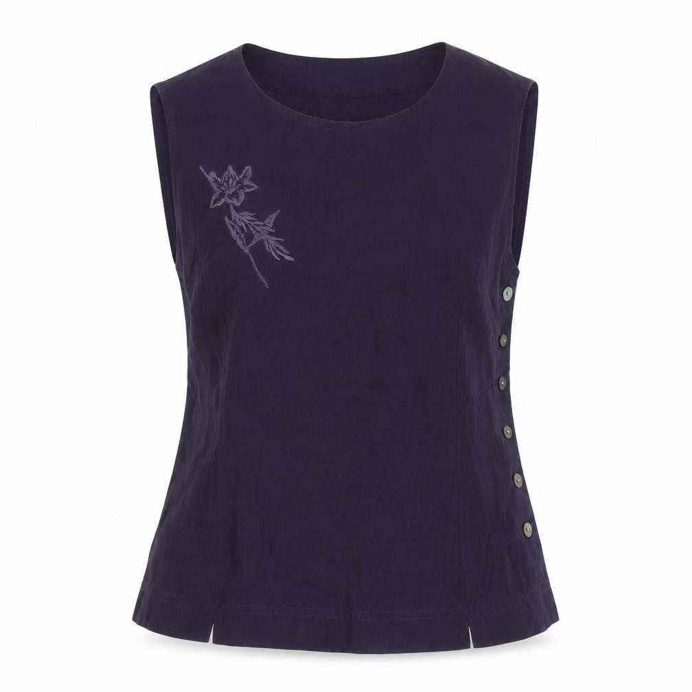 Country Casuals Women’s Purple Sleeveless Blouse - Size 8