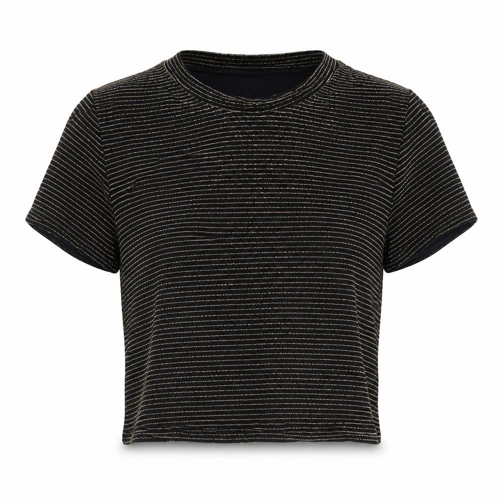 Light Before Dark Women's Black L Cropped T-Shirt