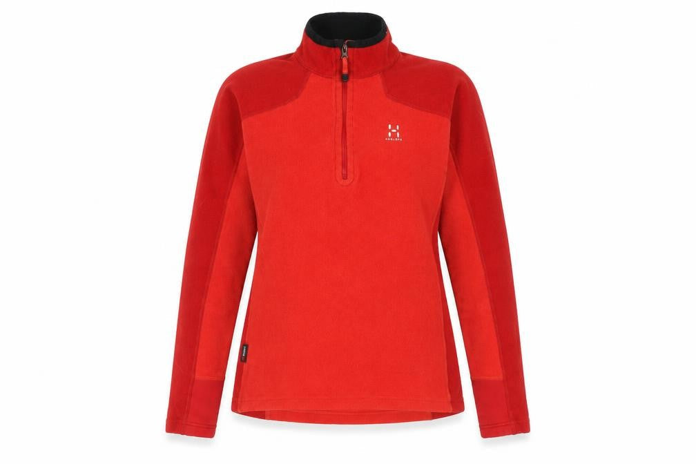 Haglöfs Women's Red Henley Fleece Sweatshirt M