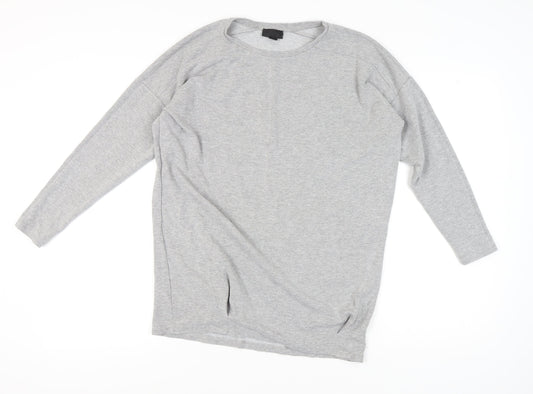 Topshop Women's Grey Sweatshirt, Size 10, Crew Neck