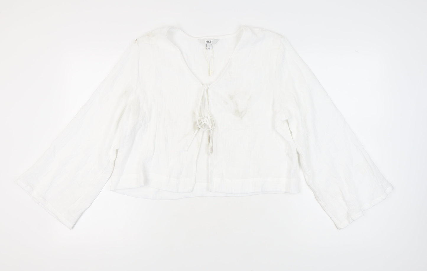 Marks and Spencer Women's White Long Sleeve Top 16