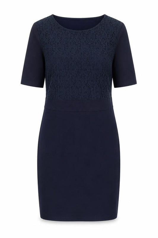 Soyaconcept Women Blue Sheath Dress, 2XL, Classic Style