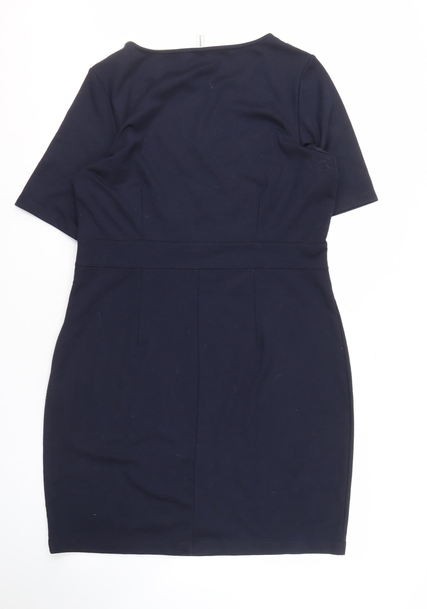 Soyaconcept Women Blue Sheath Dress, 2XL, Classic Style