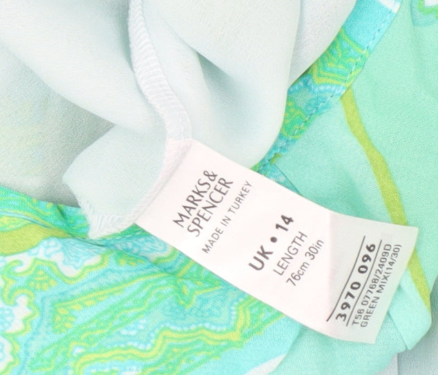 Marks & Spencer Women's Green A-Line Dress