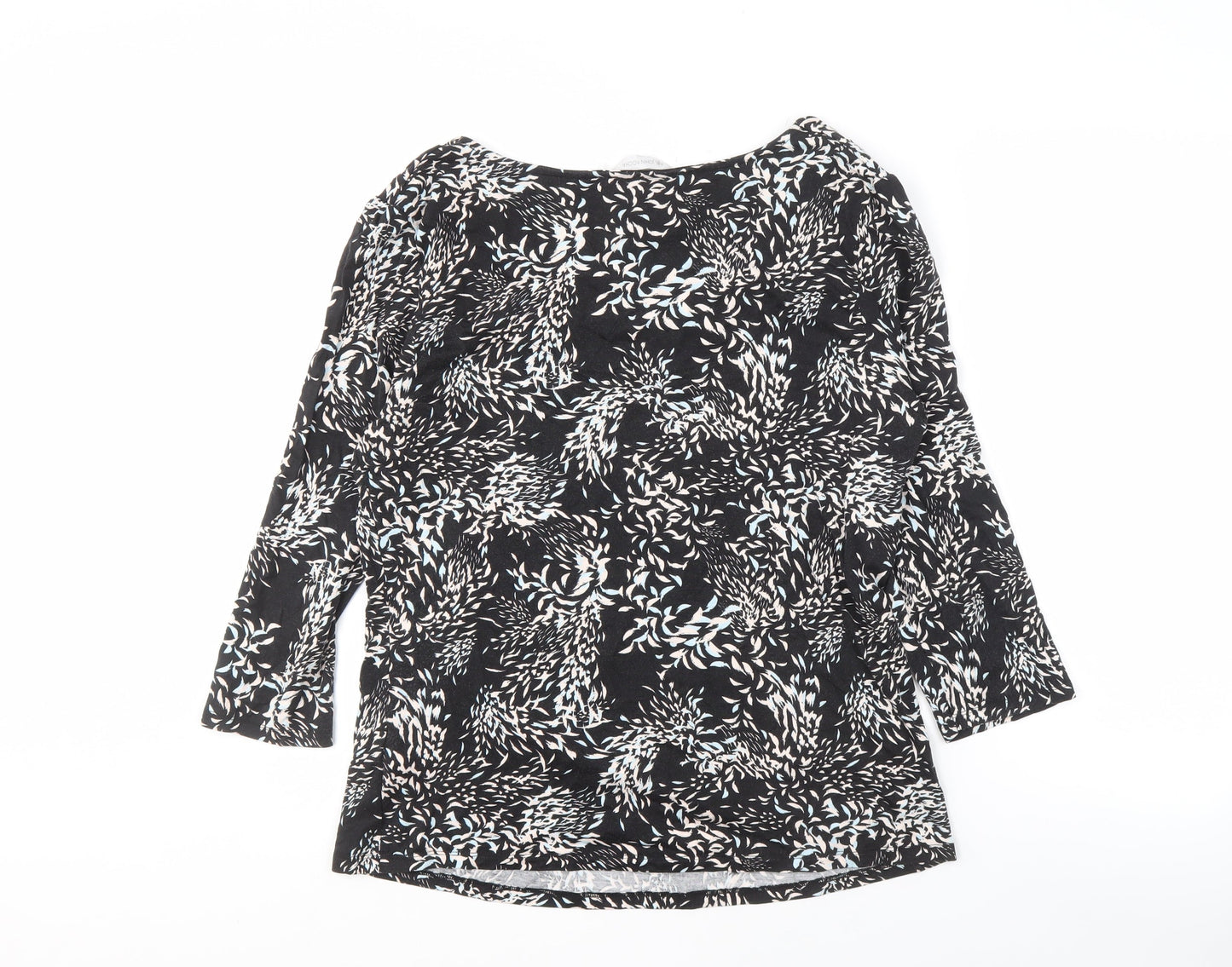 RJR John Rocha Women's Black Floral Top Size 18