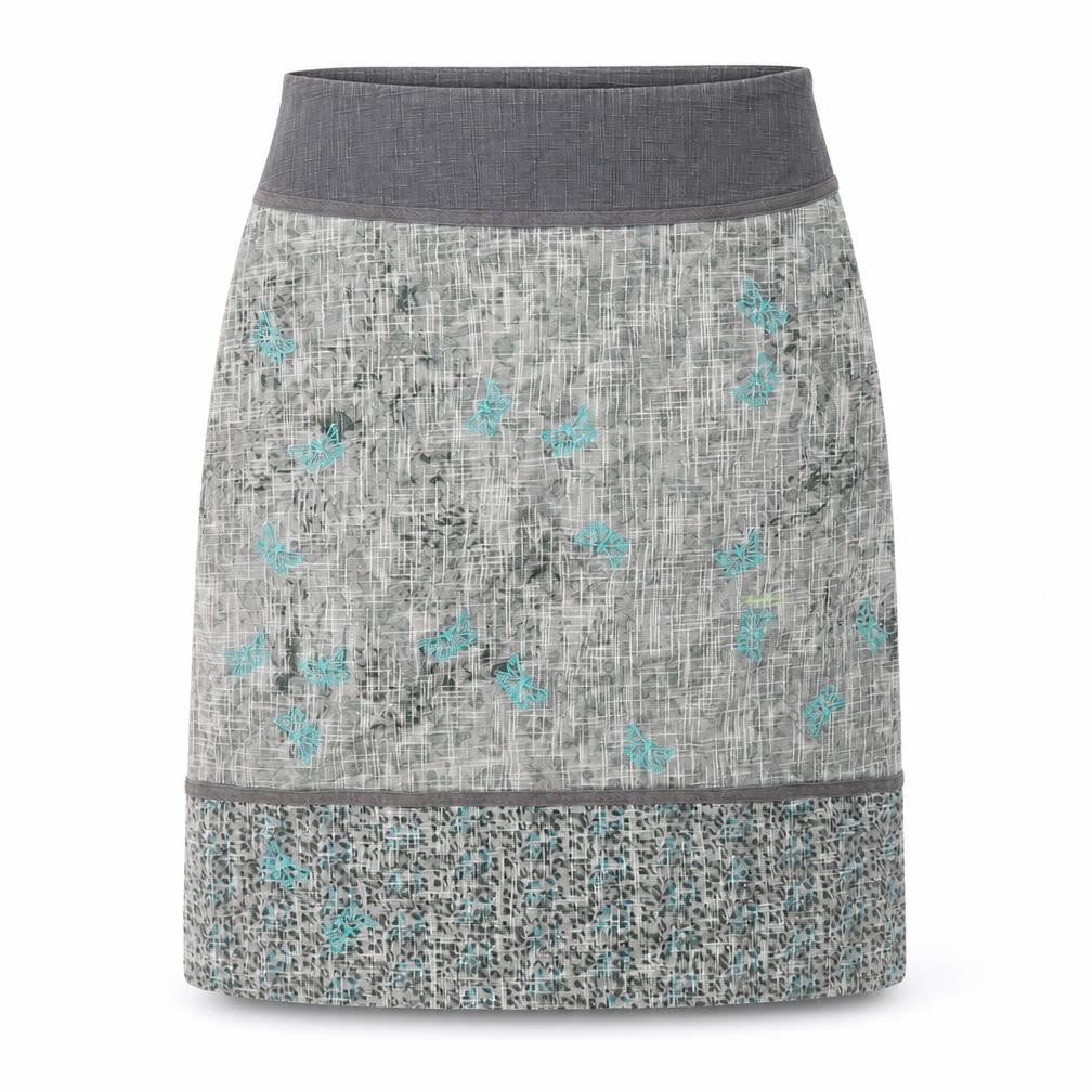 Laura Ashley Womens Grey Cotton Skirt Size 10