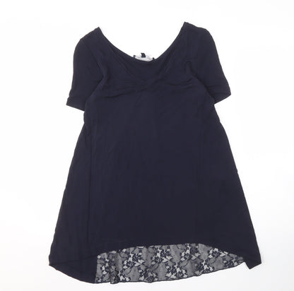 Additional front view of French Connection Women's Blue A-Line Dress XS