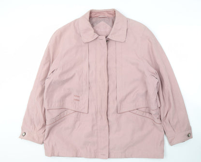 Berkertex Women's Pink Plus Size Jacket, Size 18