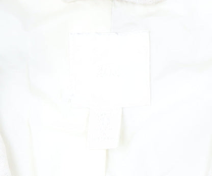 H&M Women's Ivory Linen Blazer Size 8