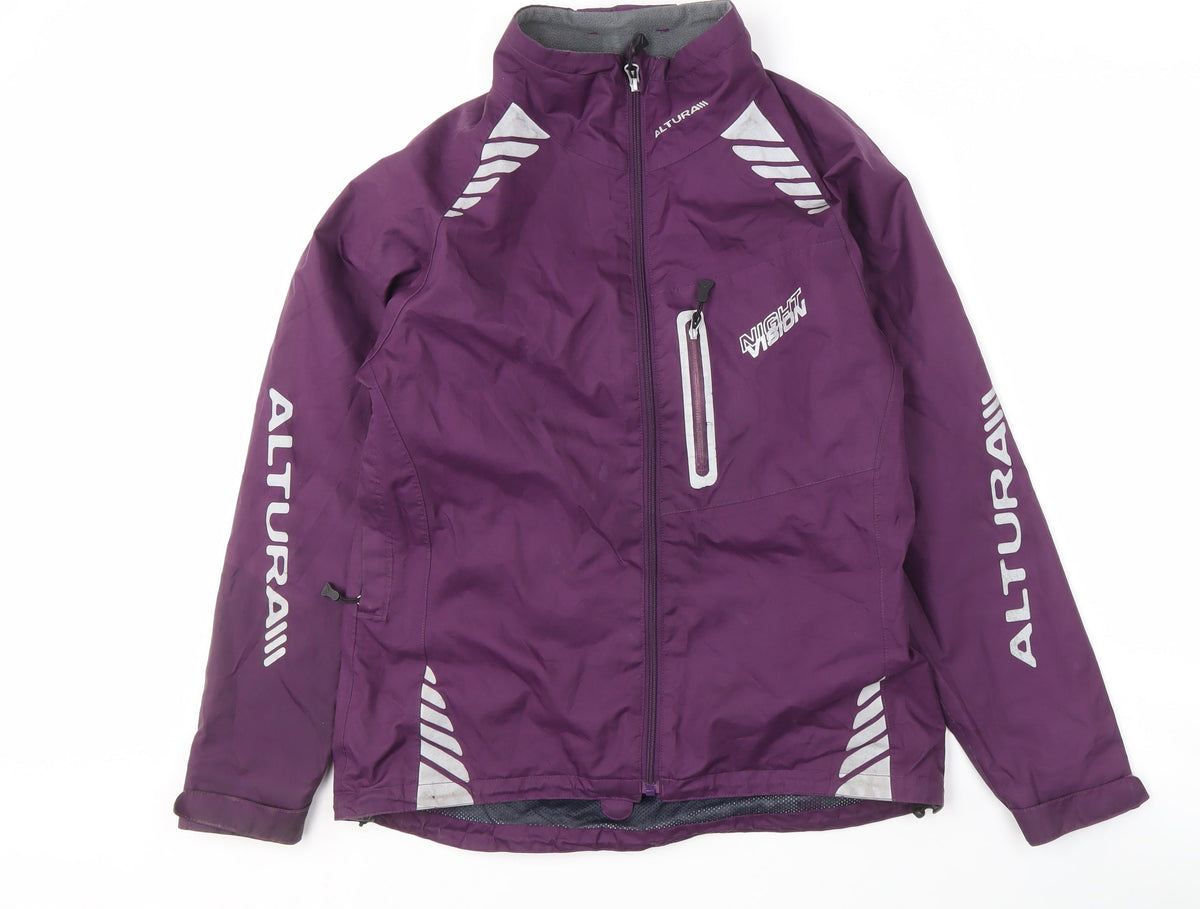 Altura Women's Purple Reflective Waterproof Jacket, Size 10