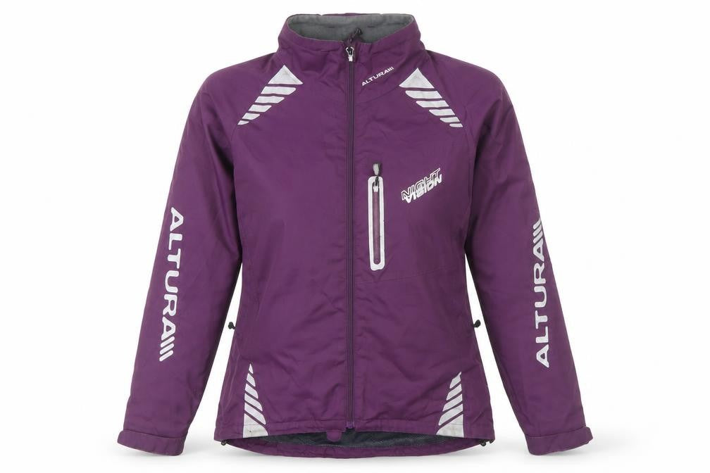 Altura Women's Purple Reflective Waterproof Jacket, Size 10
