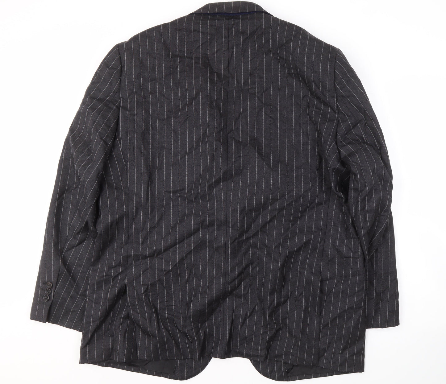 Aquascutum Men's BGrey Striped Blazer 46 S Formal Jacket