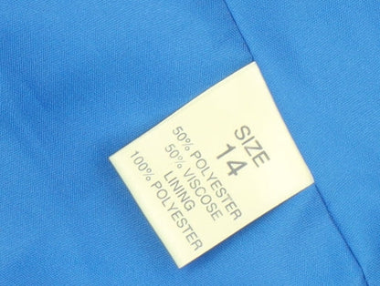 Debenhams Women's Blue Blazer Size 14 Regular Fit