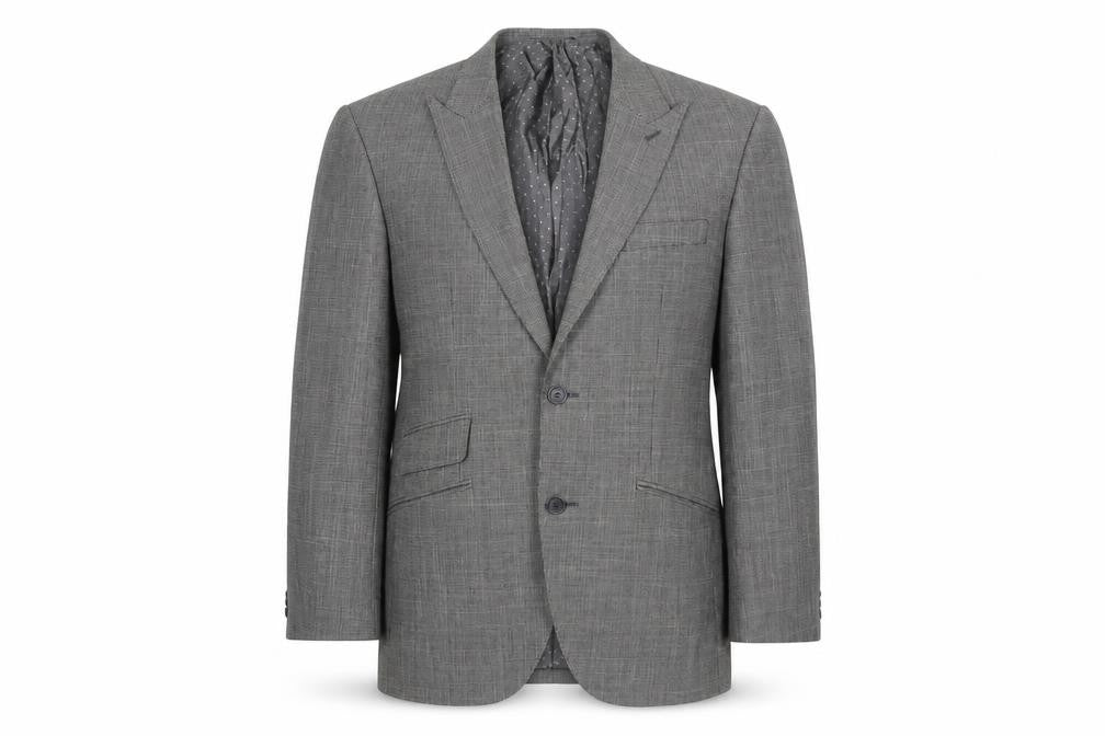 English Laundry Men's Grey Checked Blazer Size 38