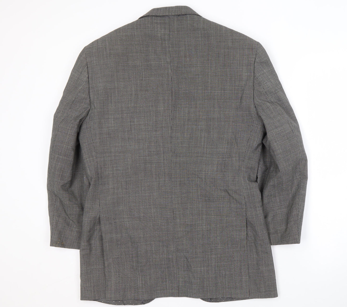English Laundry Men's Grey Checked Blazer Size 38