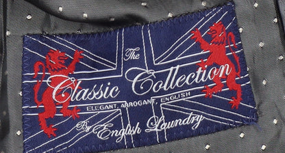 English Laundry Men's Grey Checked Blazer Size 38