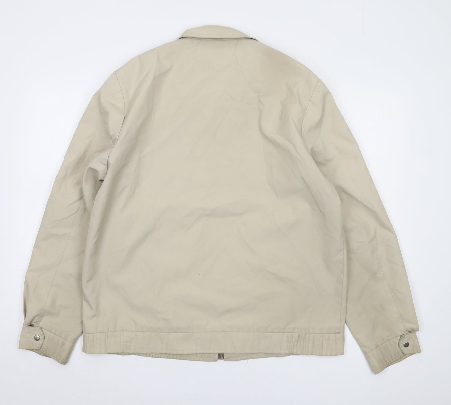 Grendale Men’s Beige Basic Jacket, L, Casual Spring/Autumn