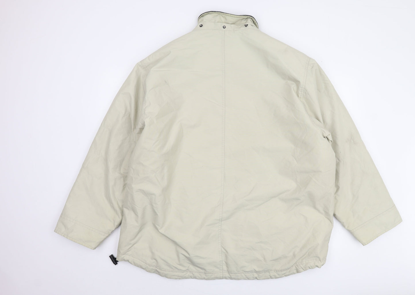 Mudie Men's Beige XL Basic Jacket with Full Zip