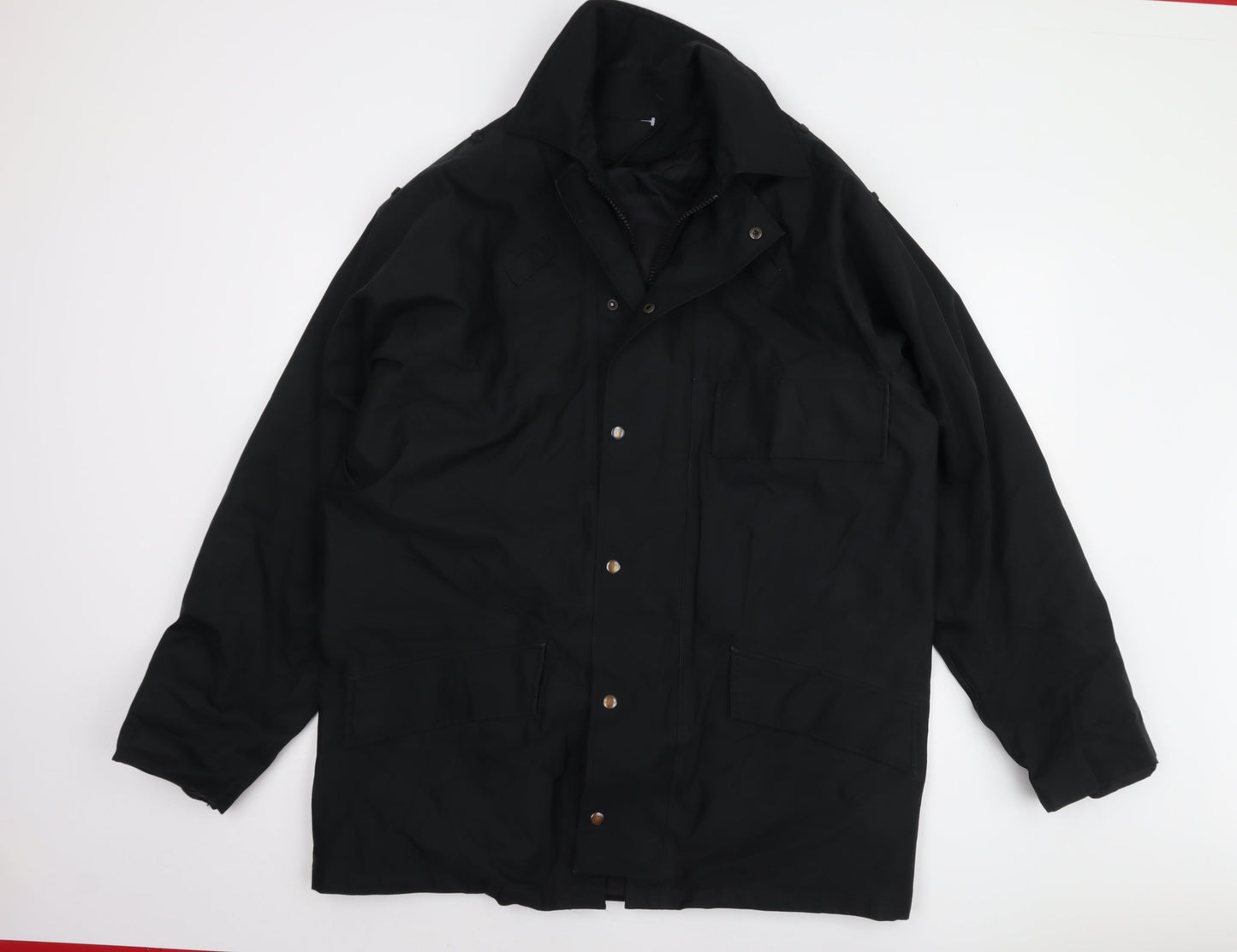L.A. Corporate Men's Black Parka Jacket - L
