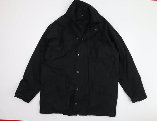 L.A. Corporate Men's Black Parka Jacket - L