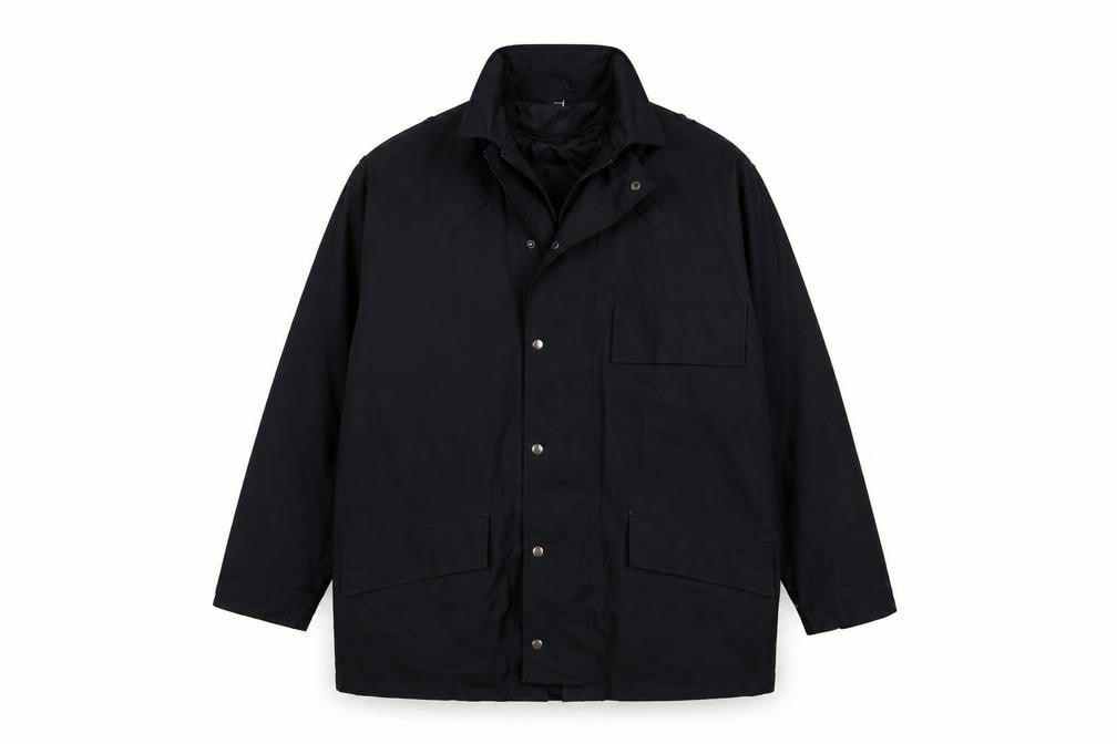 L.A. Corporate Men's Black Parka Jacket - L