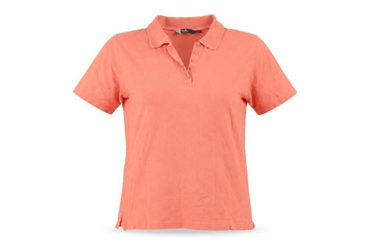 Isle Women's Orange M Polo Shirt, Casual, Cotton