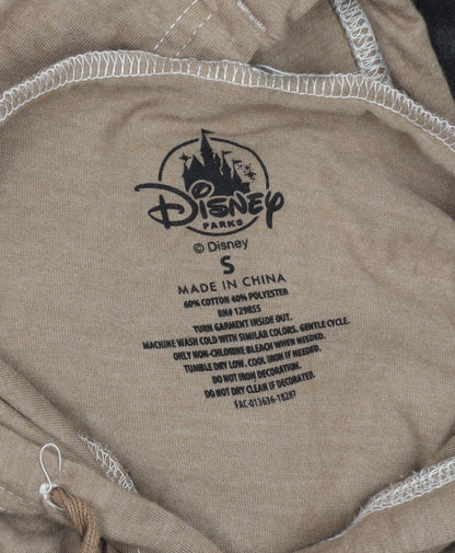 Preloved Disney Women's Brown Colourblock Hoodie S - Detail