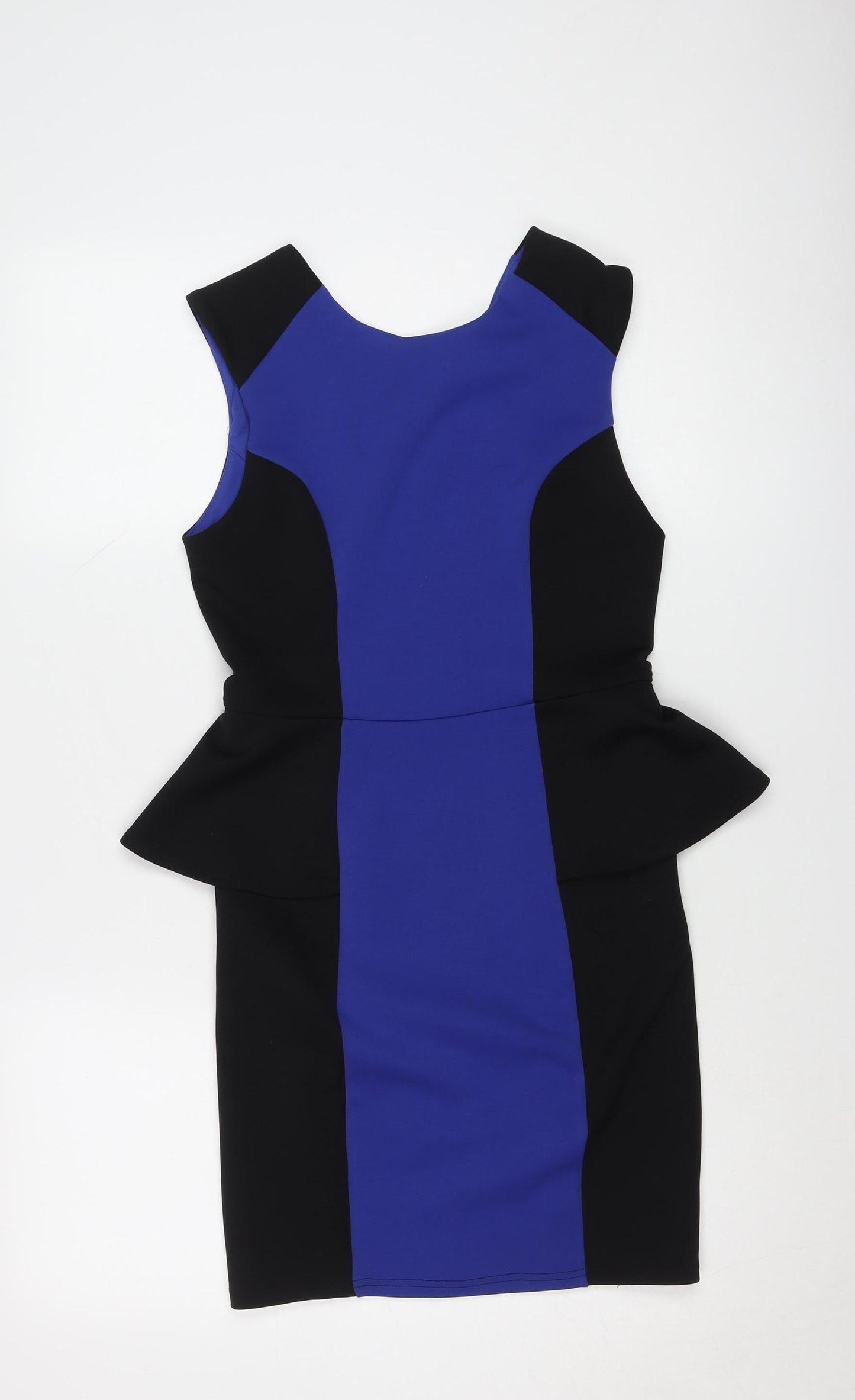 Lipsy Women's Blue Black Bodycon Dress Size 12