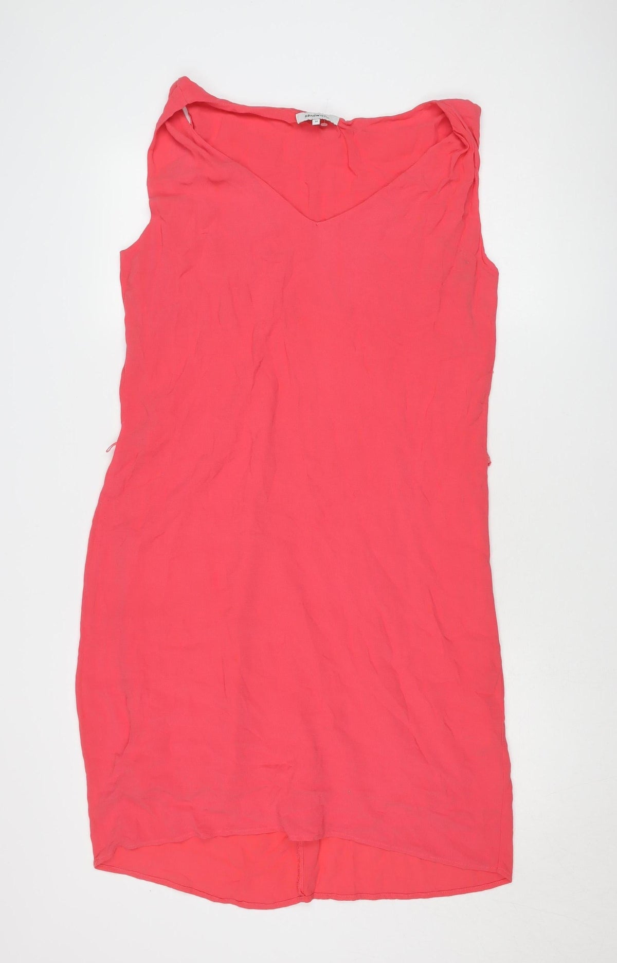 Sandwich Women's Pink Sheath Dress, Size 6, V-Neck